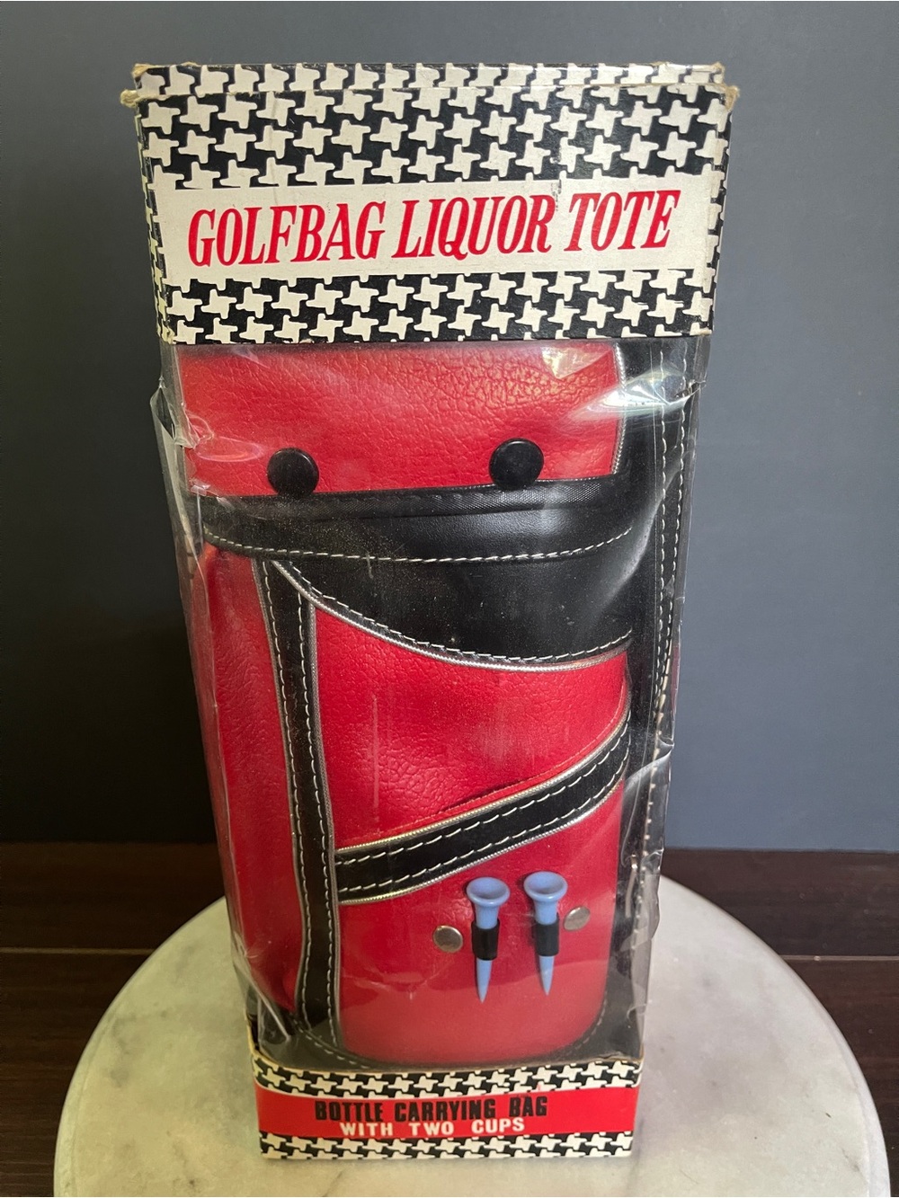 Red and Black Golfbag Liquor Tote - Men Bags